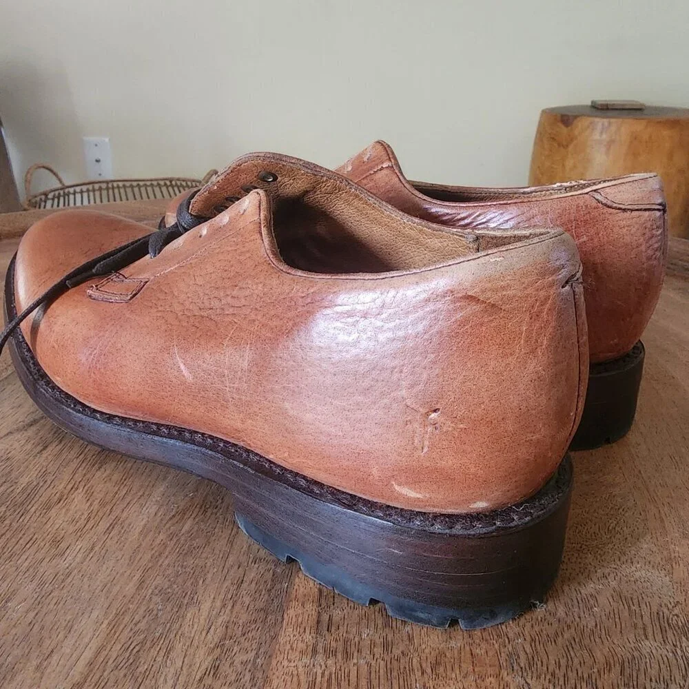 FRYE Leather Oxford Lace Up Shoes 3480616 Mens Size 9.5 | Leather Insoles